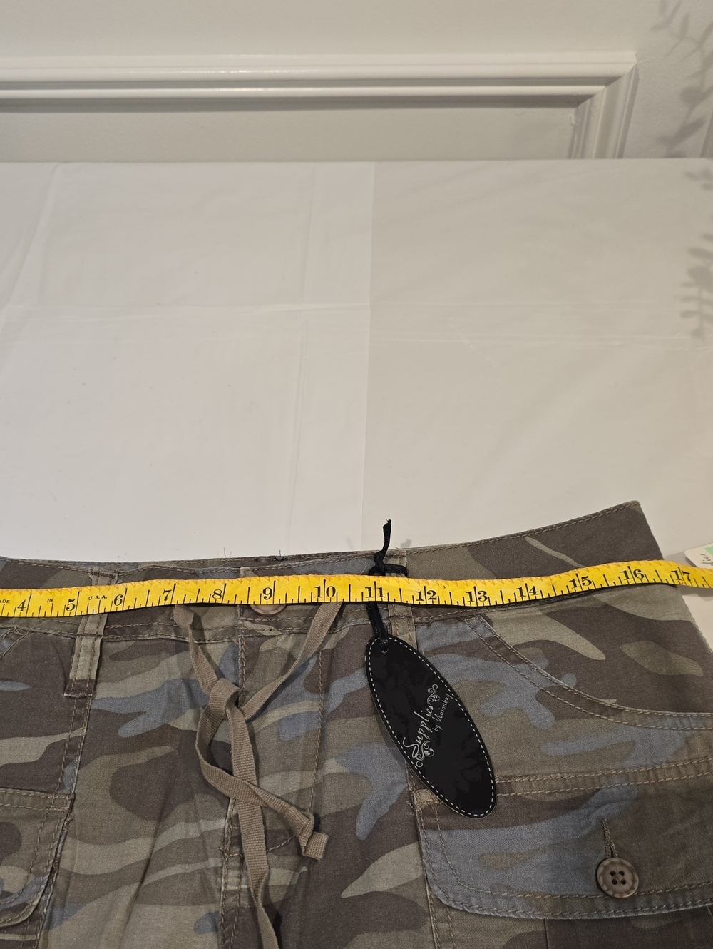 Camo Cargo Shorts - Women's Olive Camouflage - Picture 8 of 11